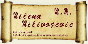 Milena Milivojević vizit kartica